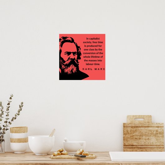 Poster Karl Marx (Cuisine)