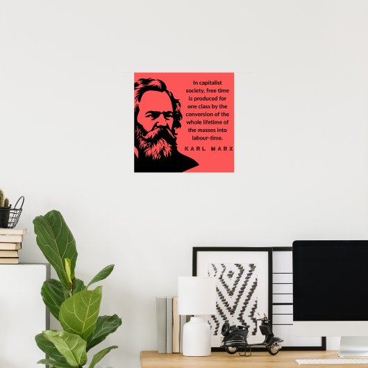 Poster Karl Marx (Bureau à domicile)
