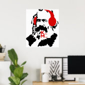 POSTER KARL MARX AVEC TÉLÉPHONES (Bureau à domicile)