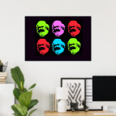 Poster Karl Marx Collage (Bureau à domicile)