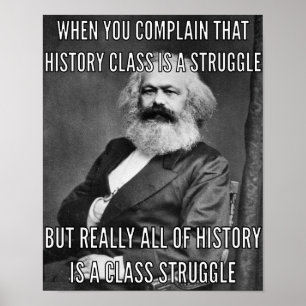 Poster Karl Marx et la lutte