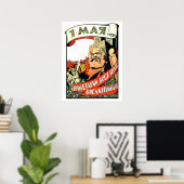 Poster Karl Marx, premier mai, fête du travail, communist (Bureau à domicile)