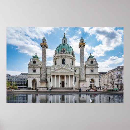 Poster Karlskirche à Vienne, Autriche (Devant)