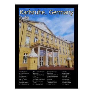 Poster Karlsruhe, Allemagne