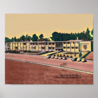 Poster Karlsruhe - photo du lycée américain