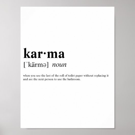 Poster Karma (Devant)