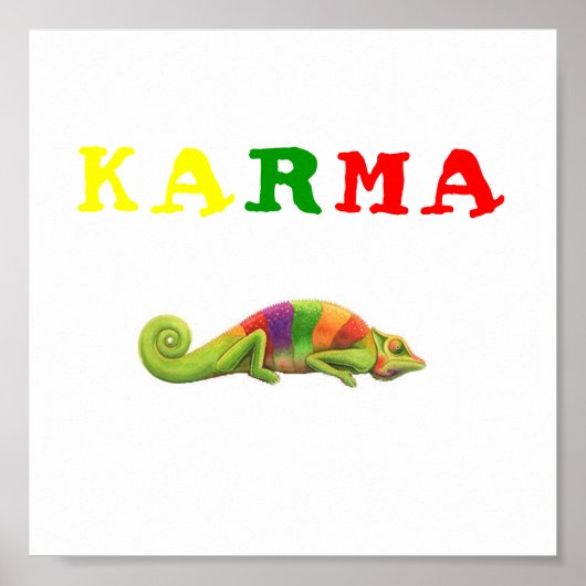 POSTER KARMA CAMÉLÉON (Devant)