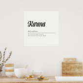Poster Karma Définition Drôle (Cuisine)