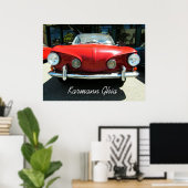 Poster Karmann Ghia (Bureau à domicile)