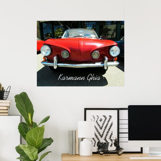Poster Karmann Ghia (Bureau à domicile)