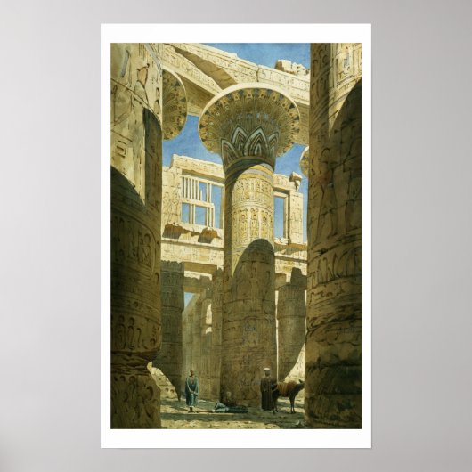 Poster Karnak, c.1866 (c/c sur papier) (Devant)