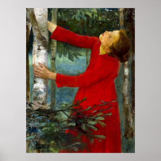 Poster Károly Ferenczy - Chant d'oiseau (Devant)