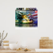 Poster Karting Américain (Cuisine)