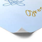 Poster Karuna Reiki Gnosa Mandala Sky Blue (Coin)