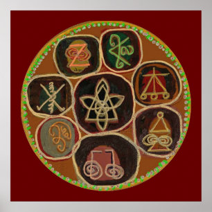 Poster KARUNA Reiki symboles en avril 2011 curatif