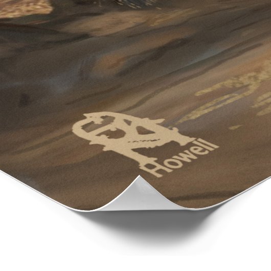 Poster Kat dans les ruines d'une ville ancienne (Coin)