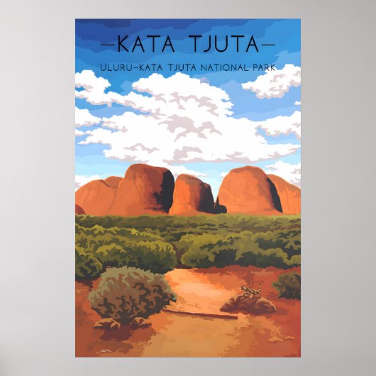 Poster Kata Tjuta - Uluru Kata Tjuta National Park (Devant)