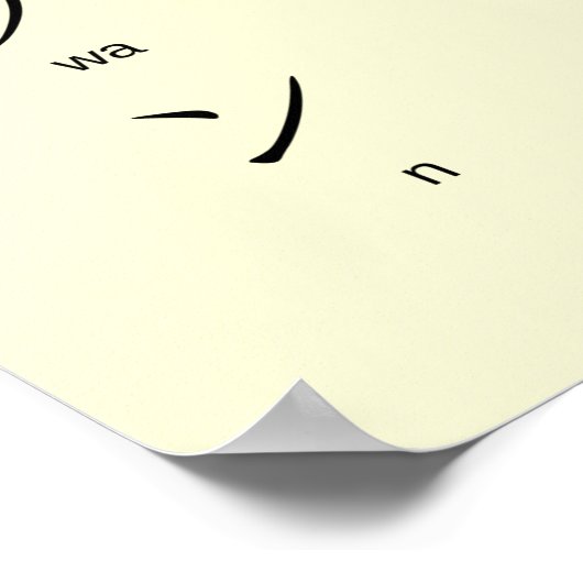 Poster Katakana Avec Romaji Apprendre Les Caractères Japo (Coin)