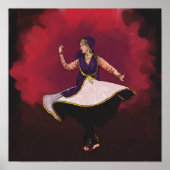 Poster Kathak Dancer - une performance solo (Devant)