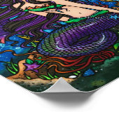 Poster "Kathleen" Mermaid Jellyfish Ocean Seahorse Fairy (Coin)