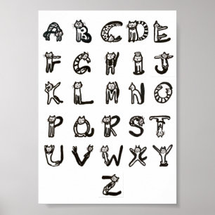 Poster - katoenalfabet