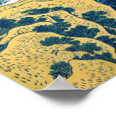 Poster Katsushika Hokusai - Chute d'Amida (Coin)