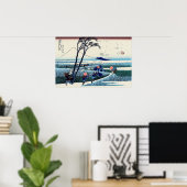 Poster Katsushika Hokusai - Ejiri dans la province de Sur (Bureau à domicile)