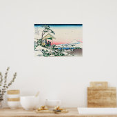 Poster Katsushika Hokusai - Maison de thé à Koishikawa (Cuisine)