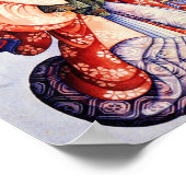 Poster Katsushika Hokusai—Oiran et Kamuro (Coin)