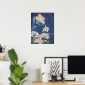 Poster Katsushika Hokusai Peonies et Canaries (Bureau à domicile)