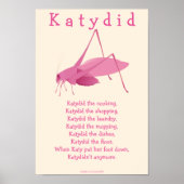 Poster Katydid (Devant)