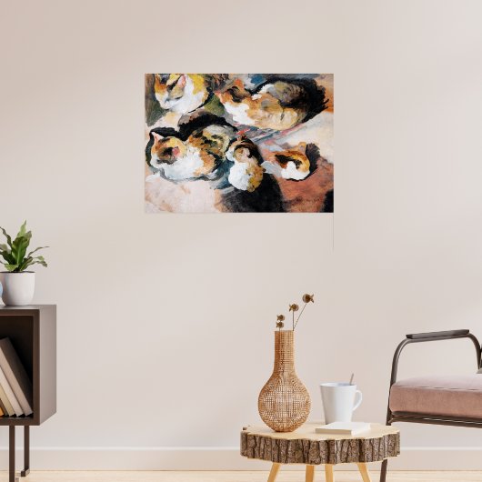 Poster Katzenstudien (Étude d'un chat) 1909 (Salon 3)