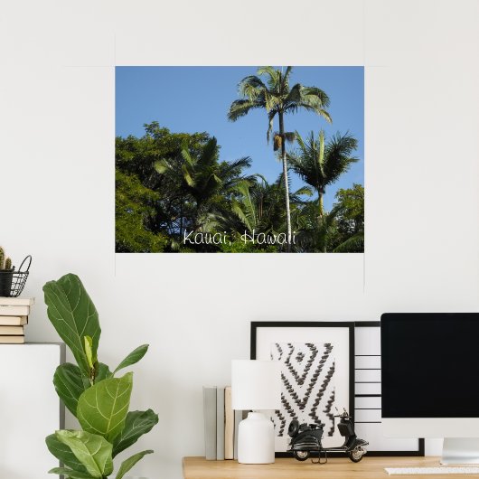 Poster Kauai, Hawaii (Bureau à domicile)