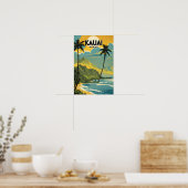 Poster Kauai Nostalgic Travel (Cuisine)