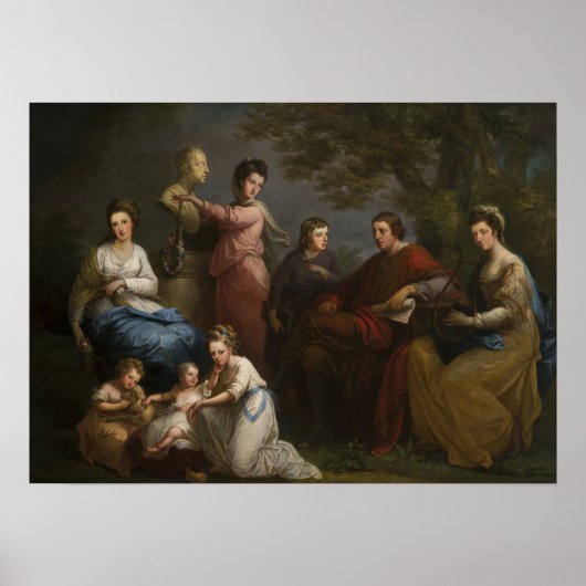 Poster Kauffman - Famille De Earl Of Gower 1772 (Devant)