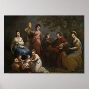 Poster Kauffman - Famille du comte de Gower 1772