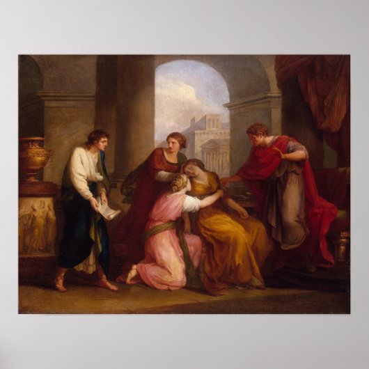 Poster Kauffman - Virgile lisant l'Énéide à Auguste (Devant)