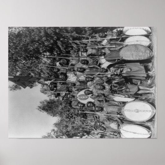 Poster Kavirondos avec Spears et Shields (Devant)