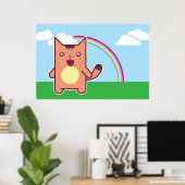 Poster Kawaii (Bureau à domicile)