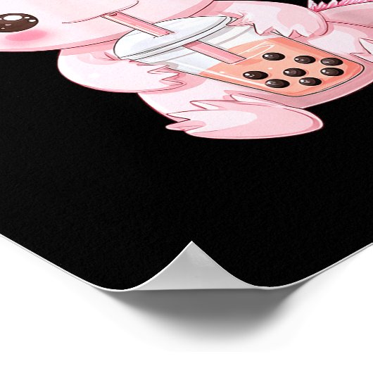 Poster Kawaii Anime Axolotl Boba (Coin)