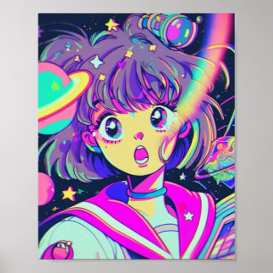 Poster Kawaii Anime Girl