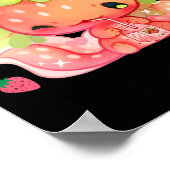 Poster Kawaii Axolotl Strawberry Milk Shake Japanese Anim (Coin)