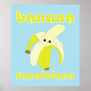 Poster Kawaii Banana Fanafofana