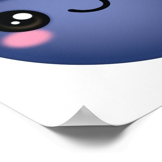 Poster Kawaii Blueberry (Coin)