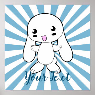 Poster Kawaii Bunny's Hug Custom