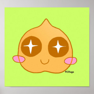 Poster Kawaii de pois chiche