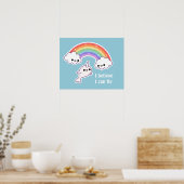 Poster Kawaii Flying Narwhal (Cuisine)