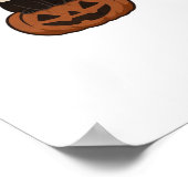 Poster Kawaii Halloween Chat et citrouille T-shirt surdim (Coin)