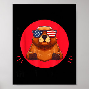 Poster Kawaii Marmotte J'adore Juste Les Marmotte Mignonn