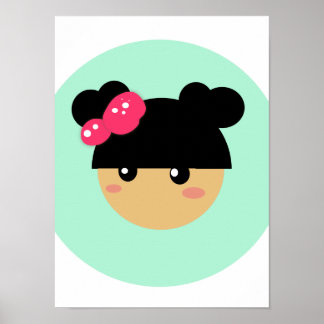 poster kawaii - meisje
